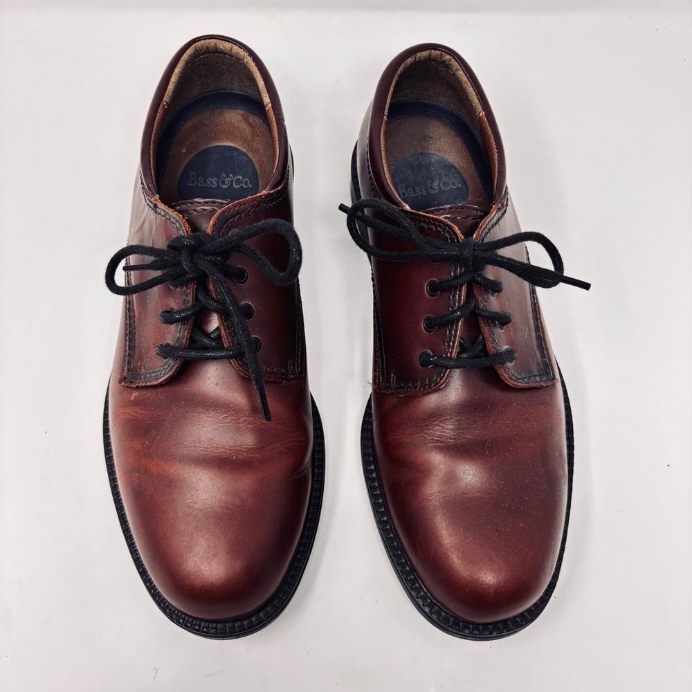 Bass & Co. Chase Men’s Leather Dress Shoes 10M Brown – Excellent Condition